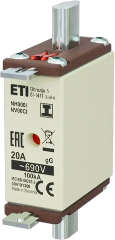 NH000/I gG 20A/690V