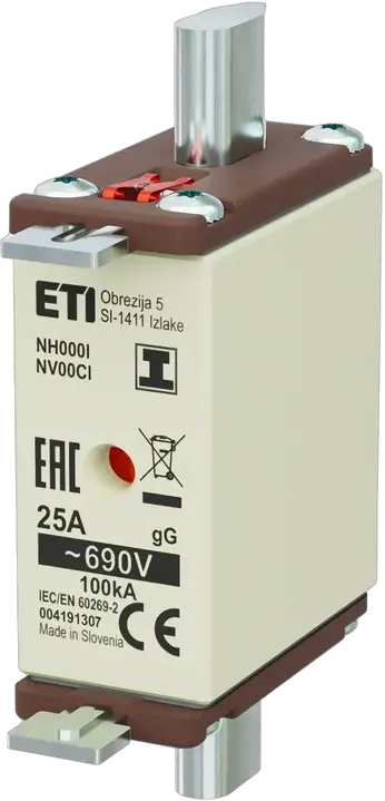 Kép erről: NH000/I gG 25A/690V