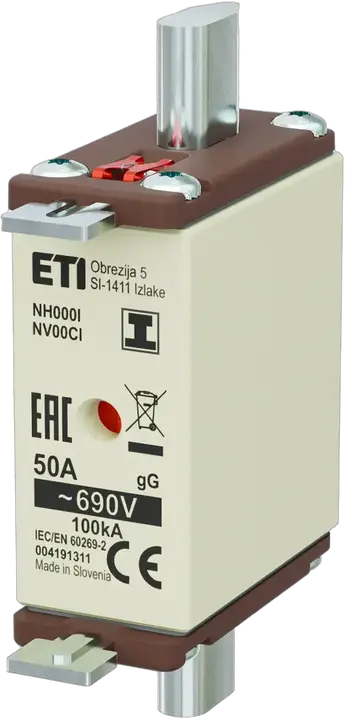 Kép erről: NH000/I gG 50A/690V