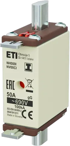 NH000/I gG 50A/690V