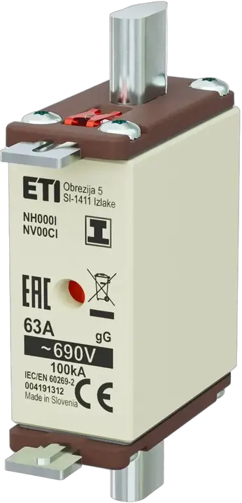 Kép erről: NH000/I gG 63A/690V