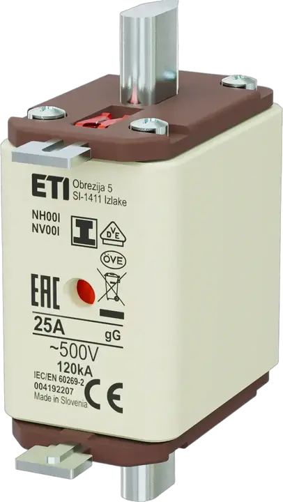 Kép erről: NH00/I gG 25A/500V
