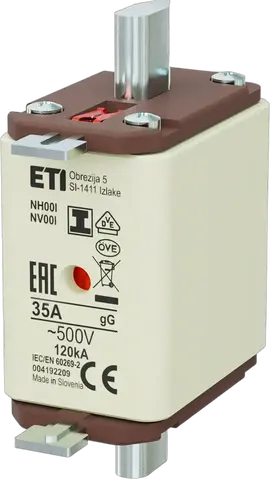 NH00/I gG 35A/500V