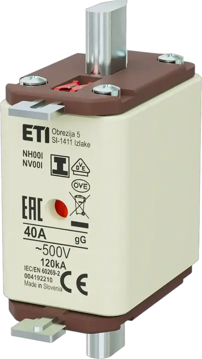 Kép erről: NH00/I gG 40A/500V