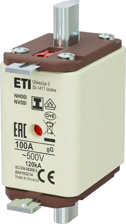 Kép erről: NH00/I gG 100A/500V