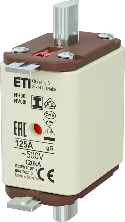 Kép erről: NH00/I gG 125A/500V