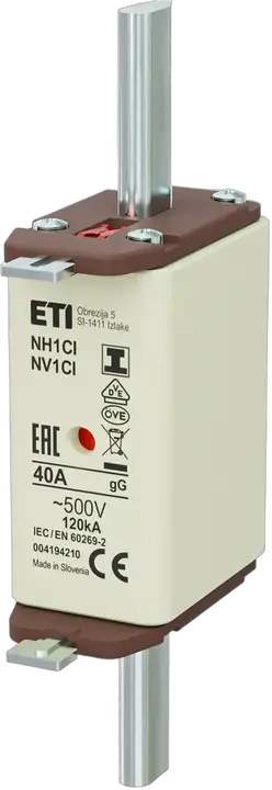 Kép erről: NH1C/I gG 40A/500V