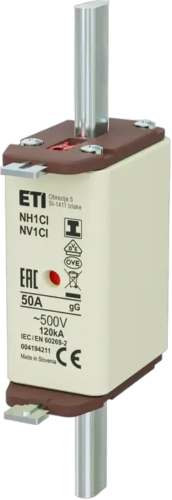 Kép erről: NH1C/I gG 50A/500V