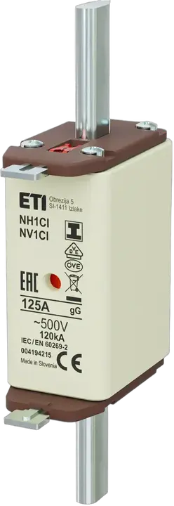Kép erről: NH1C/I gG 125A/500V