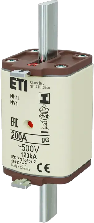 Kép erről: NH1/I gG 200A/500V