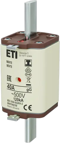 NH1/I gG 40A/500V