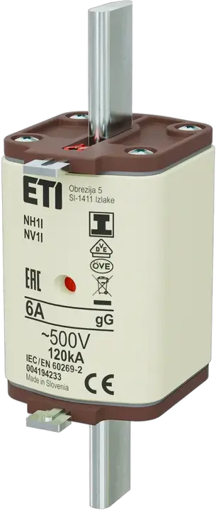 Kép erről: NH1/I gG 6A/500V