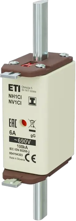 Kép erről: NH1C/I gG 6A/690V