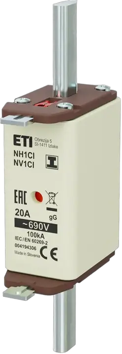 Kép erről: NH1C/I gG 20A/690V
