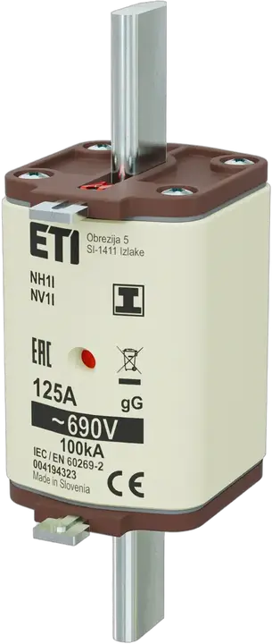 Kép erről: NH1/I gG 125A/690V