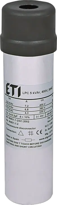 Kép erről: LPC 5 kVAr, 400V, 50Hz