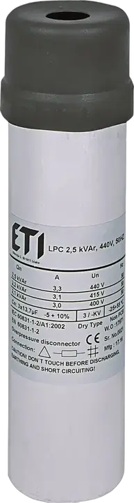 Kép erről: LPC 2,5 kVAr, 440V, 50Hz