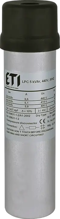 Kép erről: LPC 5 kVAr, 440V, 50Hz