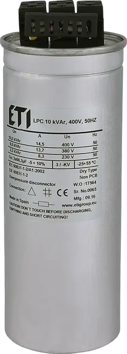 Kép erről: LPC 10 kVAr, 400V, 50Hz