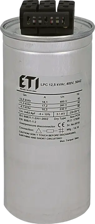 Kép erről: LPC 12.5 kVAr, 400V, 50Hz