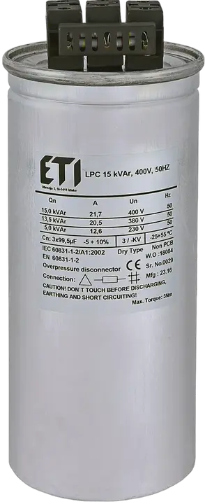 Kép erről: LPC 15 kVAr, 400V, 50Hz