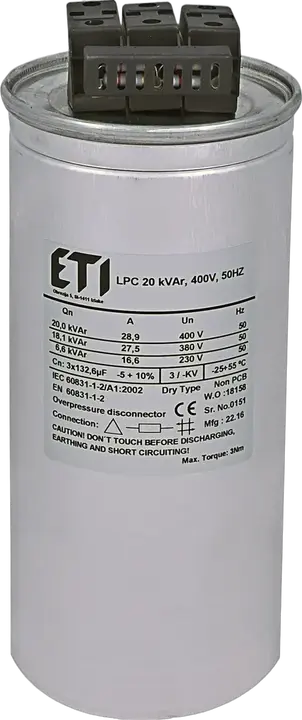 Kép erről: LPC 20 kVAr, 400V, 50Hz