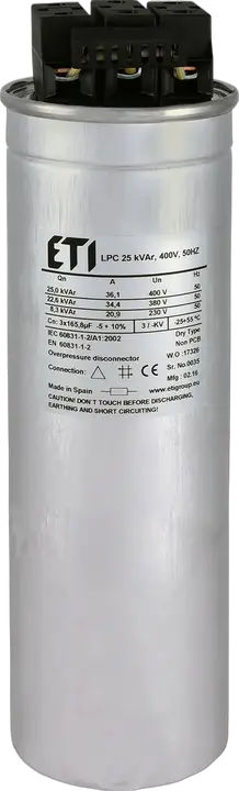 Kép erről: LPC 25 kVAr, 400V, 50Hz
