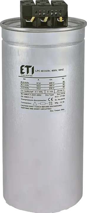 Kép erről: LPC 40 kVAr, 400V, 50Hz