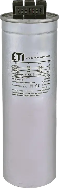 Kép erről: LPC 20 kVAr, 440V, 50Hz