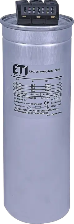 Kép erről: LPC 25 kVAr, 440V, 50Hz
