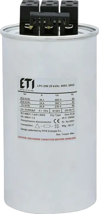 Kép erről: LPC-DW 25 kVAr, 400V, 50HZ