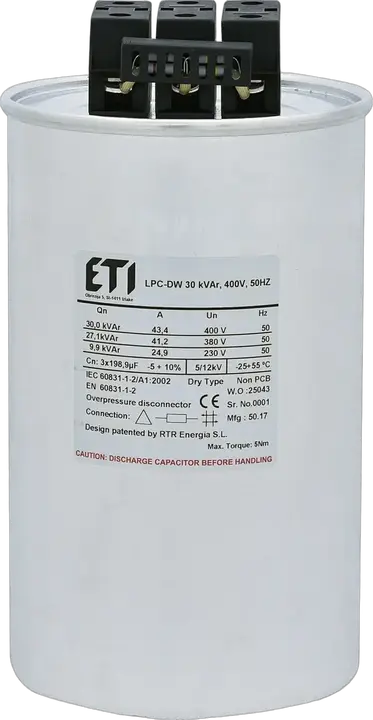 Kép erről: LPC-DW 30 kVAr, 400V, 50HZ