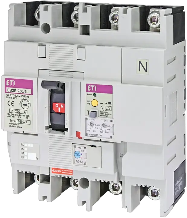 Kép erről: EB2R 250/4L 250A 4P