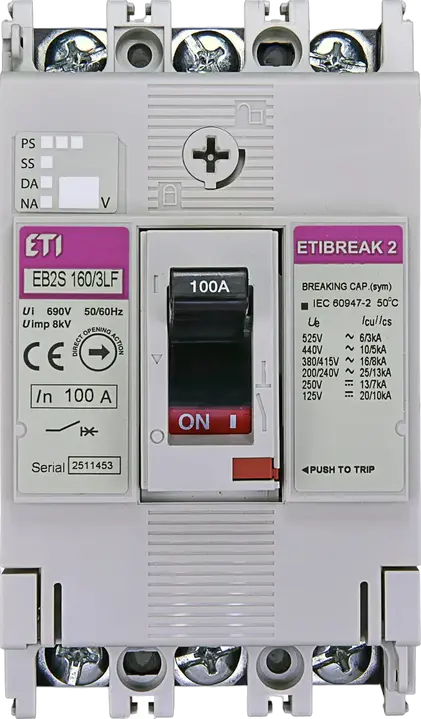 Kép erről: EB2S 160/3LF 100A 3p