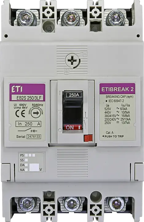 Kép erről: EB2S 250/3LF 250A 3p