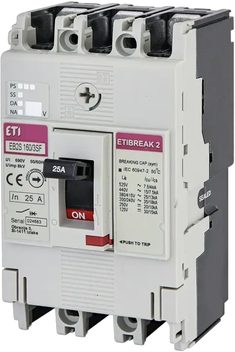 Kép erről: EB2S 160/3SF 25A 3p