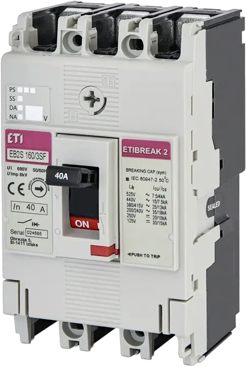Kép erről: EB2S 160/3SF 40A 3p