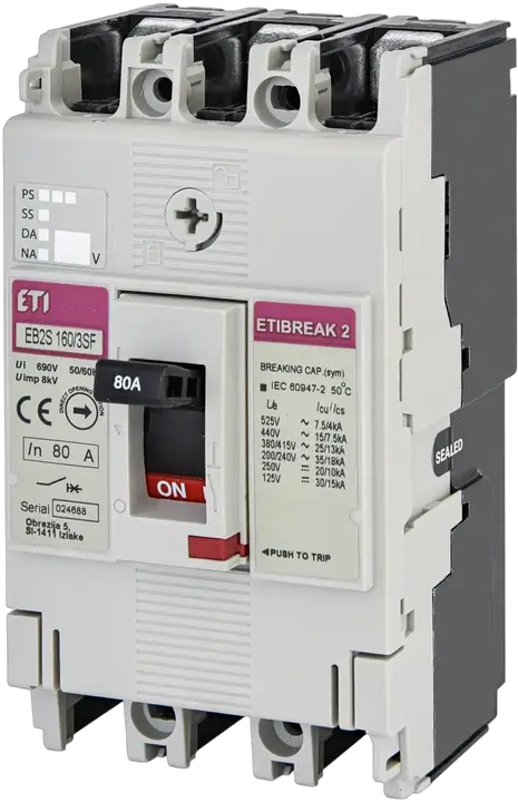 Kép erről: EB2S 160/3SF 80A 3p