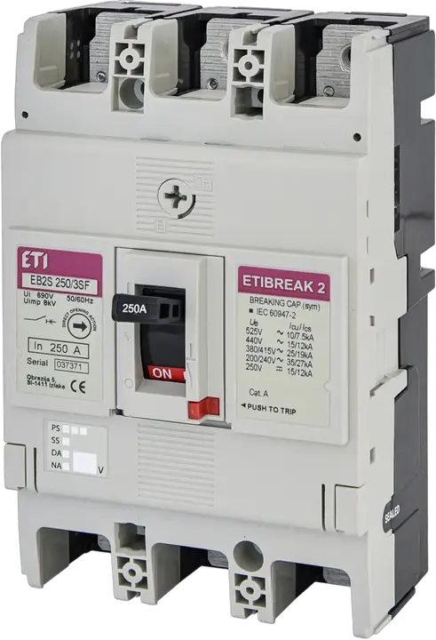 Kép erről: EB2S 250/3SF 250A 3p