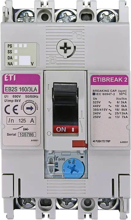 Kép erről: EB2S 160/3LA 125A 3p