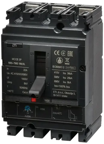Kép erről: NBS-TMS 100/3L  20A 3P