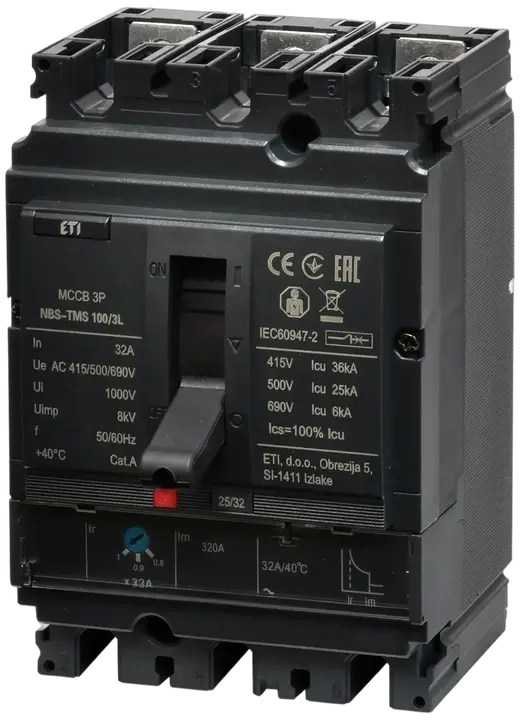 Kép erről: NBS-TMS 100/3L  32A 3P
