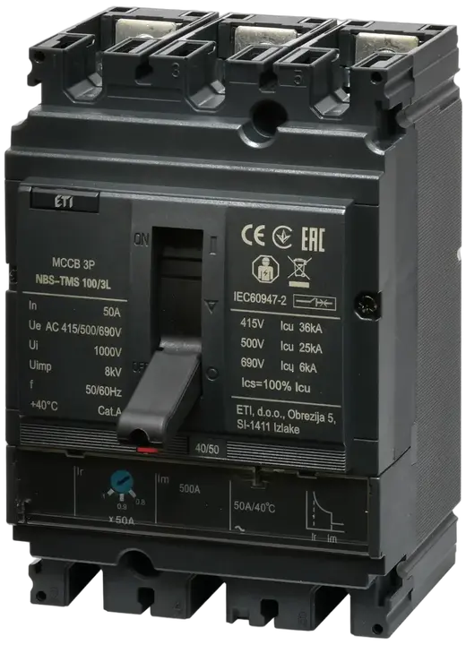 Kép erről: NBS-TMS 100/3L  50A 3P