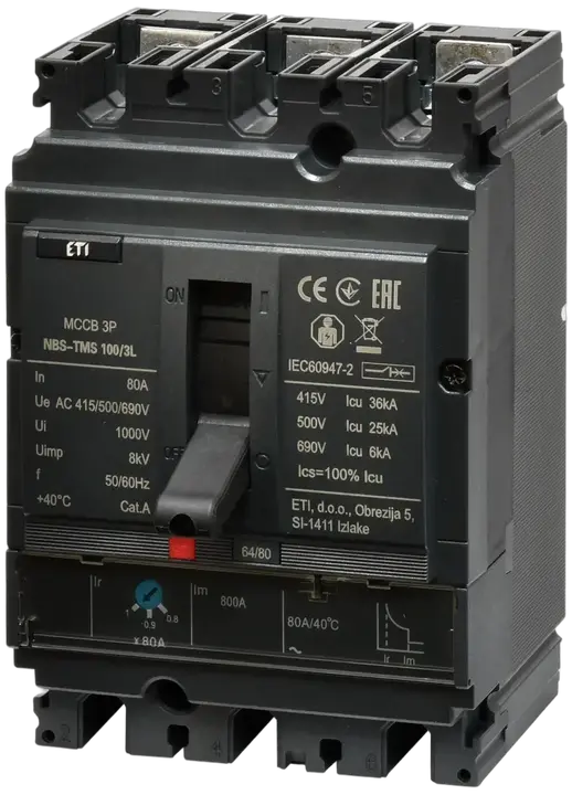 Kép erről: NBS-TMS 100/3L  80A 3P