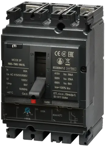 Kép erről: NBS-TMS 100/3L  80A 3P