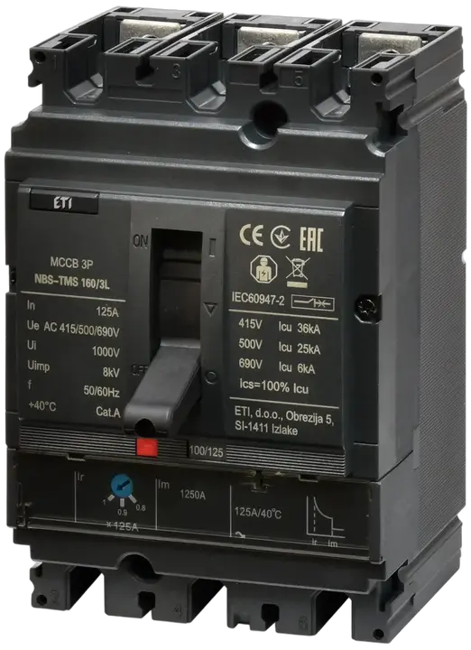 Kép erről: NBS-TMS 160/3L 125A 3P