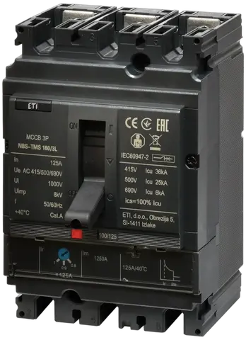Kép erről: NBS-TMS 160/3L 125A 3P