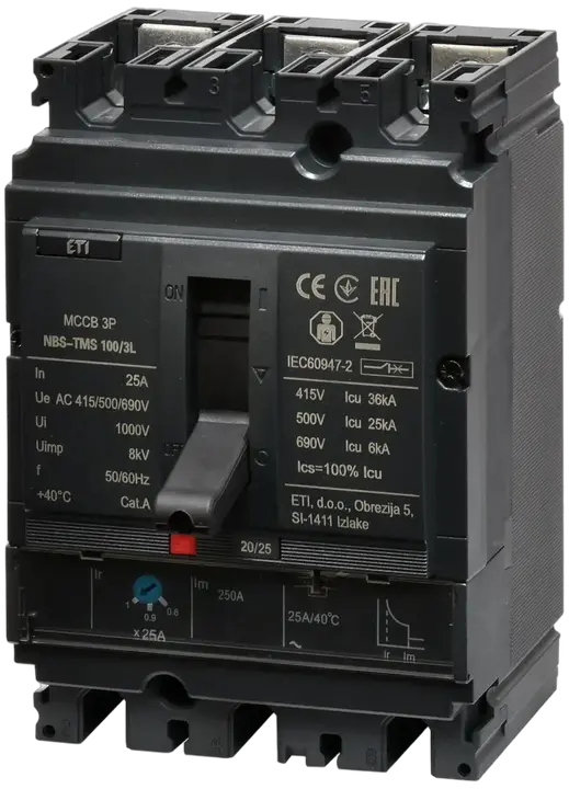Kép erről: NBS-TMS 100/3L  25A 3P