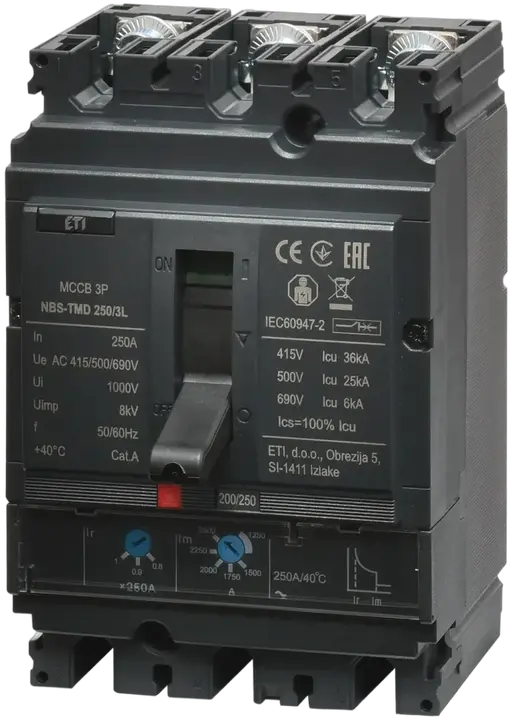 Kép erről: NBS-TMD 250/3L 250A 3P