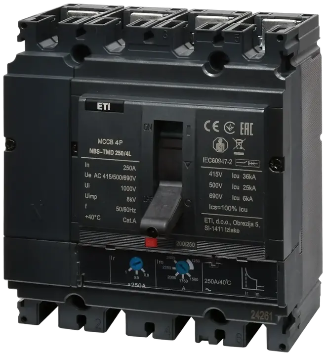 Kép erről: NBS-TMD 250/4L 200A 4P